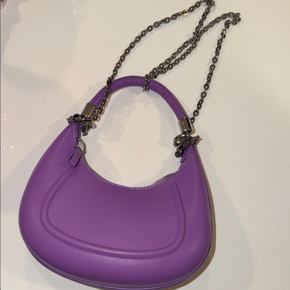 Elegant Purple Chain Shoulder Bag